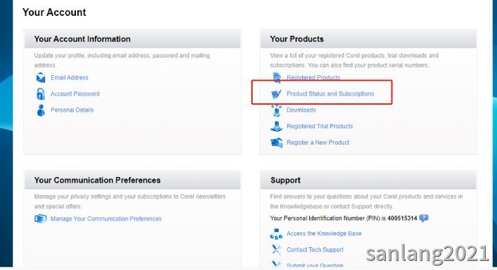product status and subscriptions