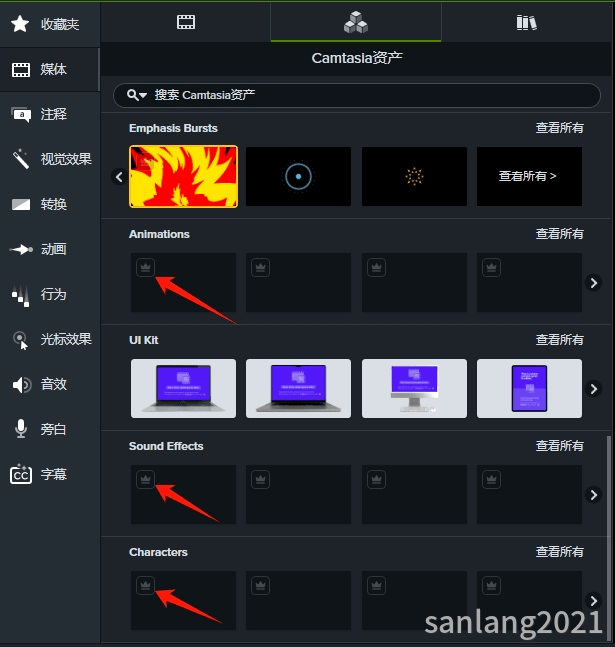 camtasia2024付费资产