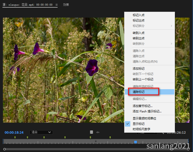 pr清除标记