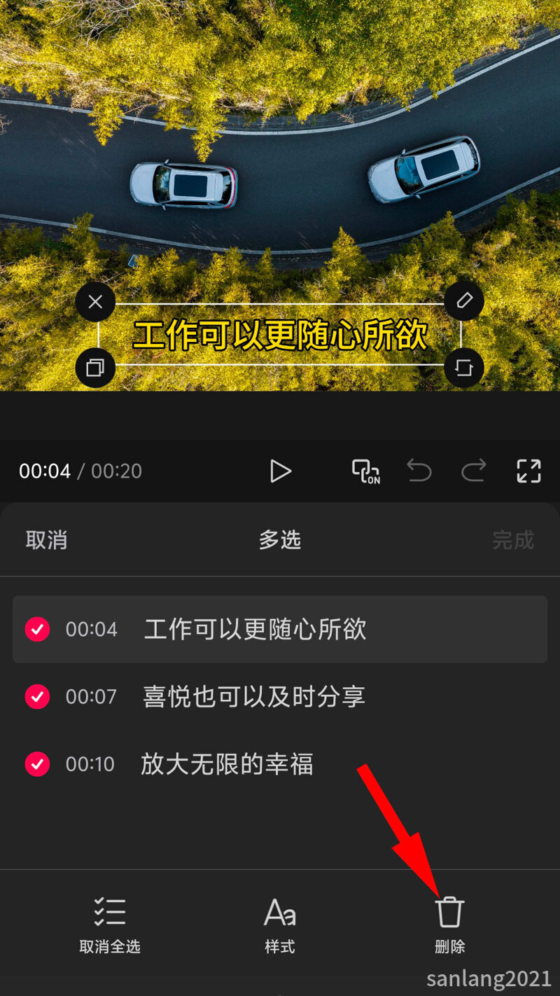 05删除所有字幕