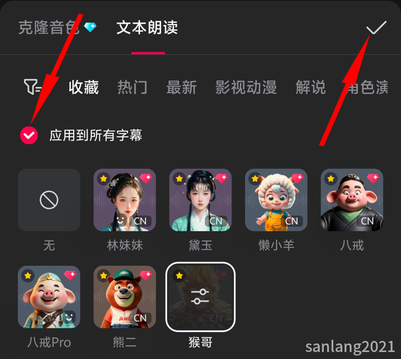 应用到所有字幕