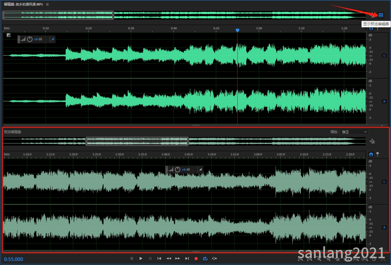 Audition显示预览编辑器 Audition显示预览编辑器