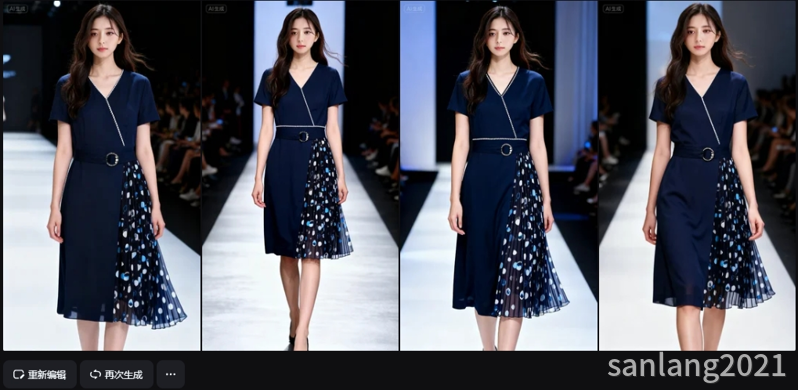 模特换衣效果图