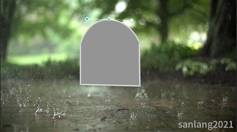 剪映自定义图标把直线变弧线