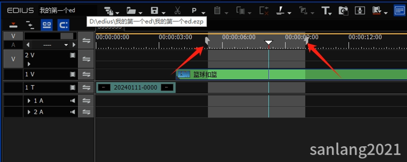 edius设置入点和出点