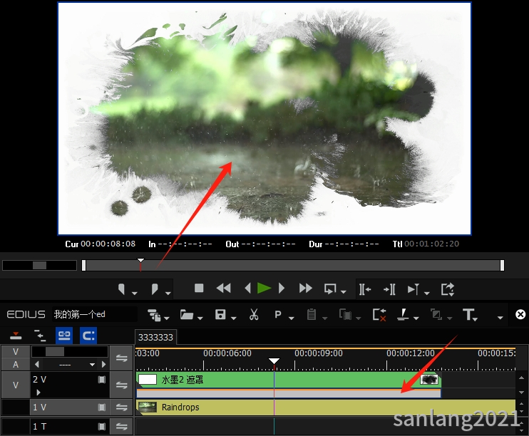 edius变亮模式抠除黑色