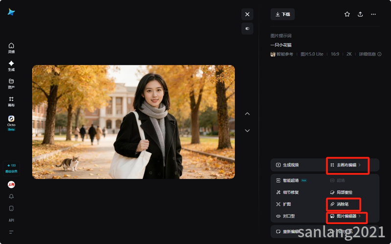 即梦去画布编辑和图片编辑器